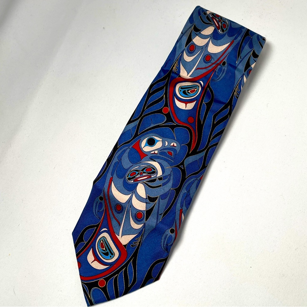 The Boxelder Co - Tribal Art of the Northwest Coast ‘Of the Eagle Claw’ necktie